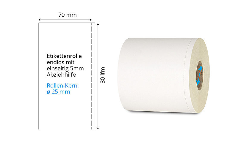 endlos Papierrolle
