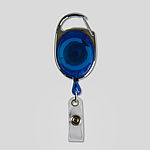 blau schwarzer Jojo mit Karabiner-Clip