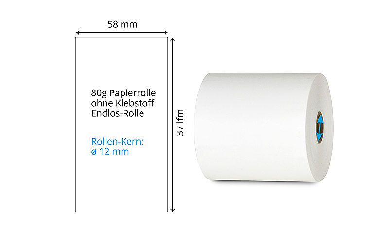 endlos Thermo Papierrolle